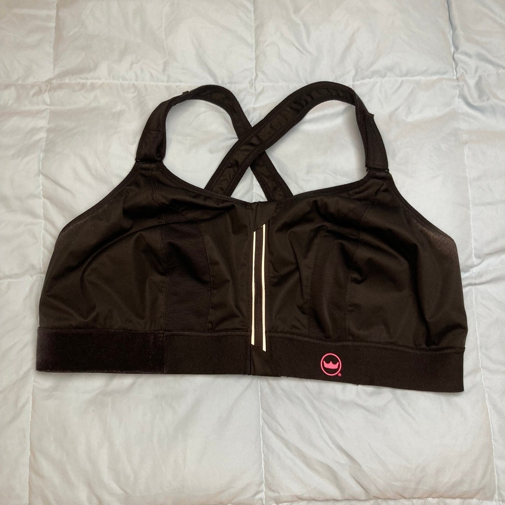 5 LUXE SHEFIT DAMAGE Ultimate Sports Bra Black High Impact Adjustable